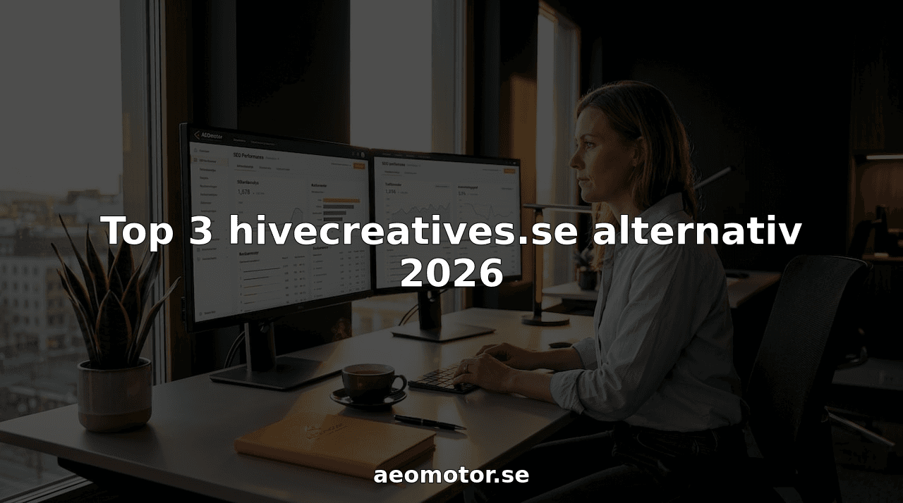 Top 3 hivecreatives.se alternativ 2026